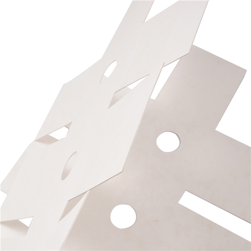 Papel de aramida blanco resistente a la temperatura, papel de aramida fácil de plegar y forma, papel aislante compuesto de 0.2 mm